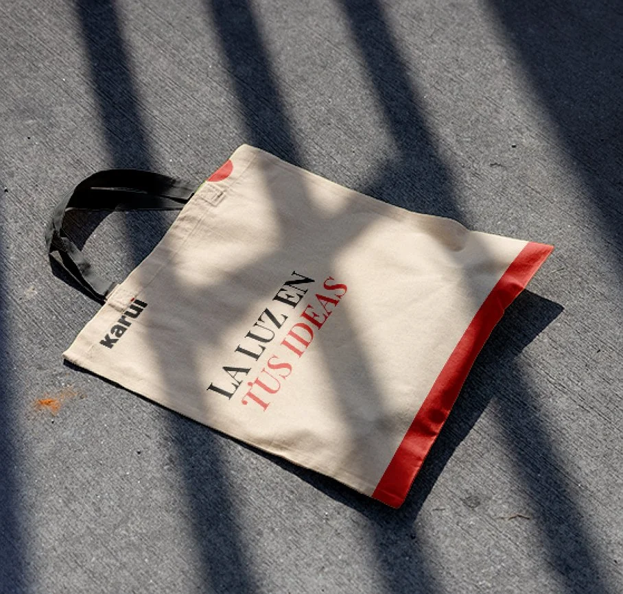 Tote bag with the Karui identity